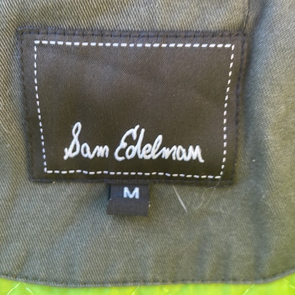 Sam Edelman Green Hooded Faux Fur Trim Parka /Jacket Size M - Picture 10 of 13